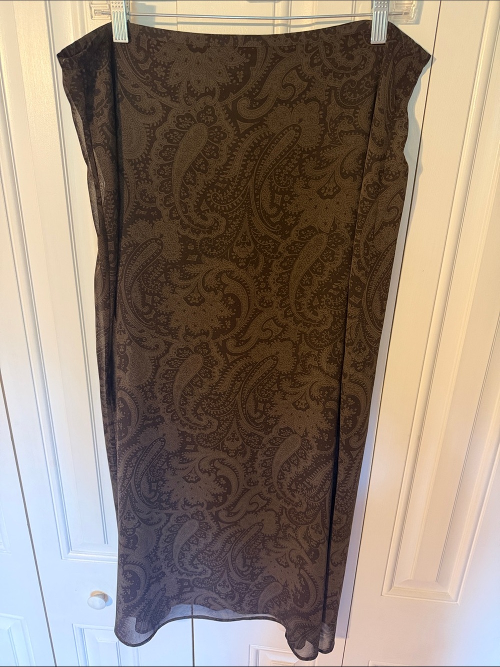 Express Brown Paisley Maxi Skirt